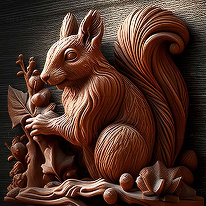 3D model squirrel (STL)